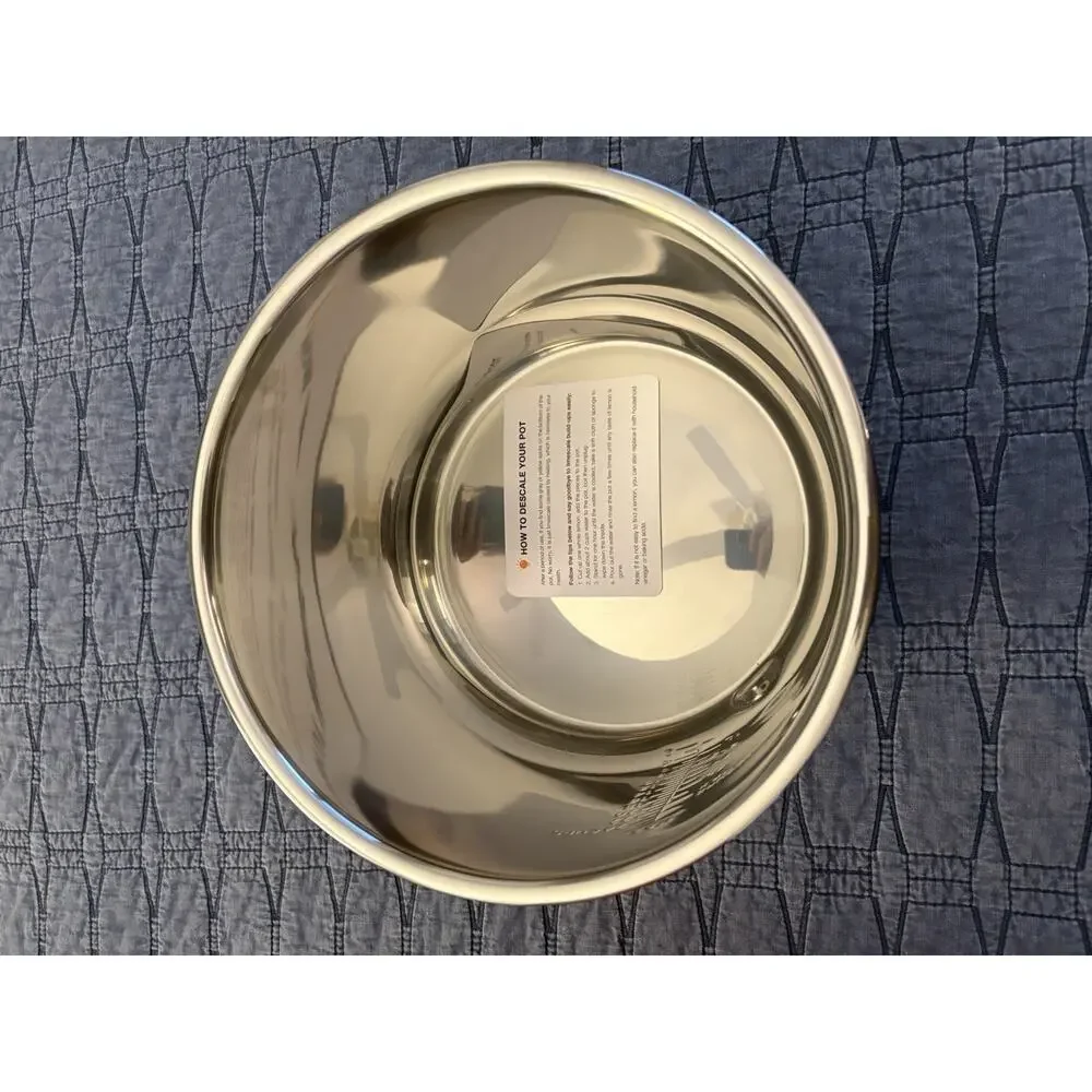 Goldlion 8 Qt Stainless Steel Inner Pot Replacement for Ninja Foodi NEW Dent